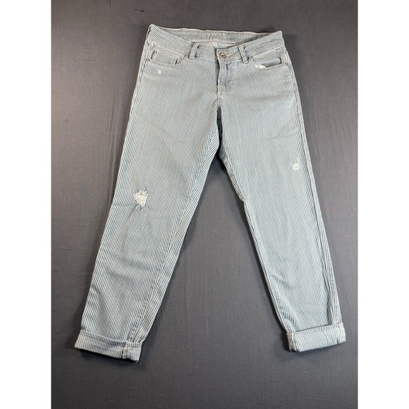 Zara Denim - Zara Z1975 Jeans Womens 2 Blue Pinstripe Zara Basic Denim